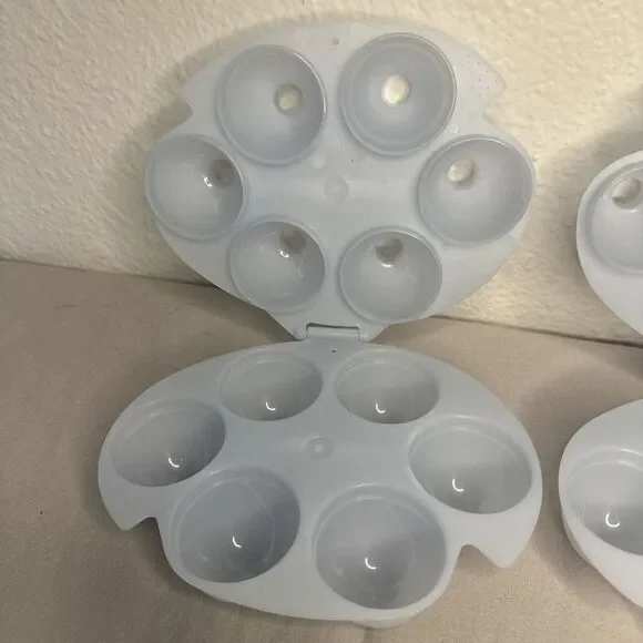 Set Of 2 Vintage Jello Jigglers Egg Molds With Hinge - Picture 3 of 6